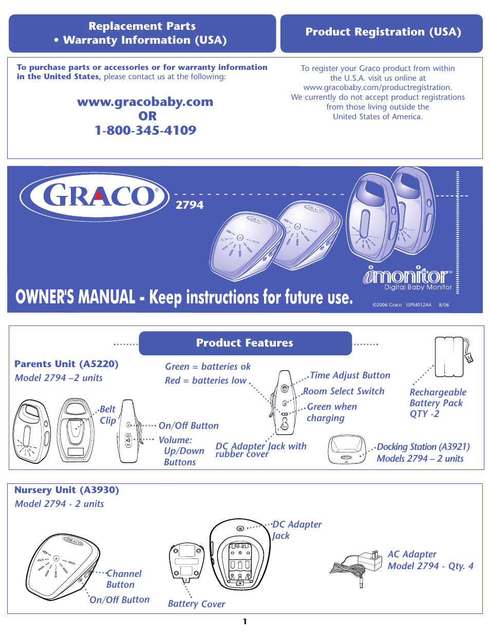 Graco 2794 User Manual | 12 pages