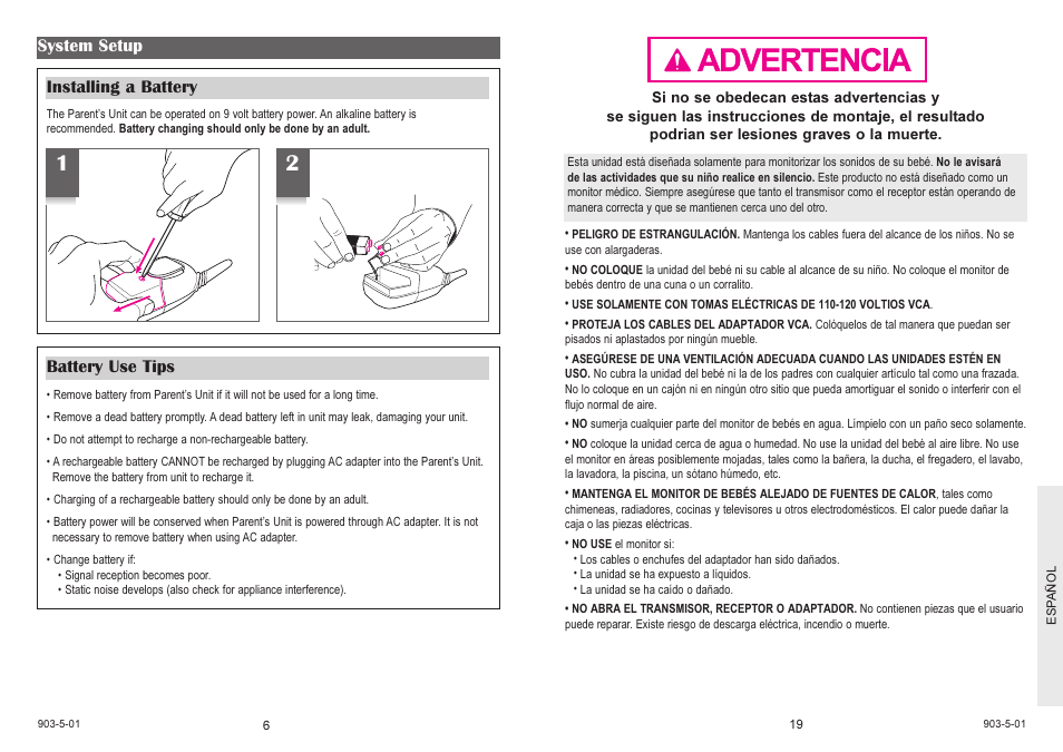 Graco LISTEN 'N TALK 2770 User Manual | Page 6 / 12