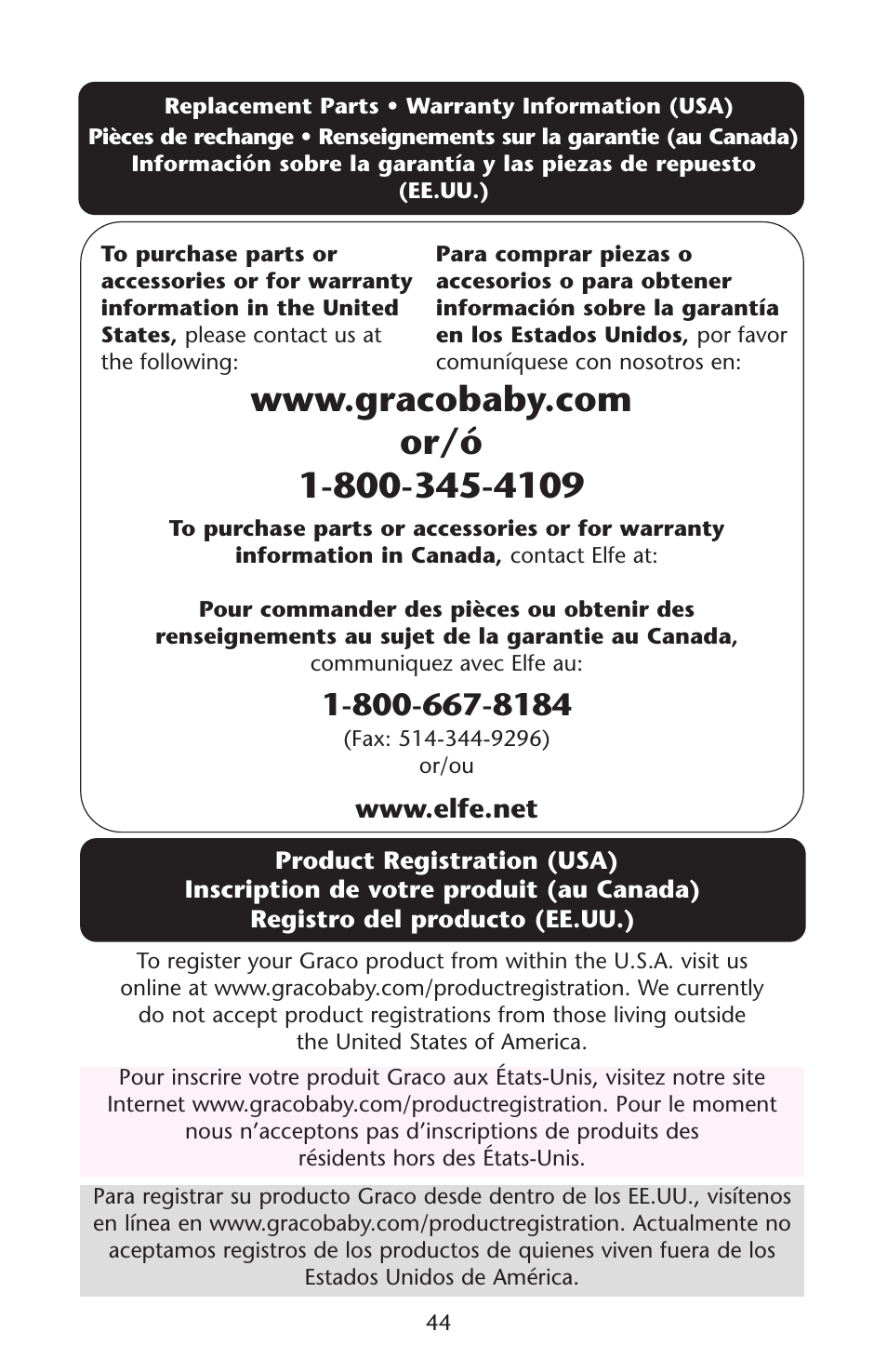 Graco ISPS040AC User Manual | Page 44 / 44