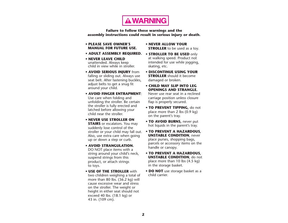 Graco ISPA109AC User Manual | Page 2 / 125