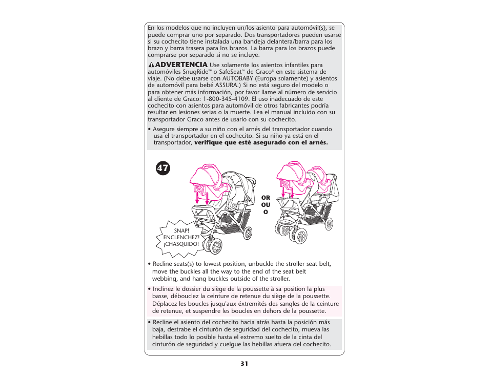 Advertencia | Graco ISPA109AC User Manual | Page 24 / 125