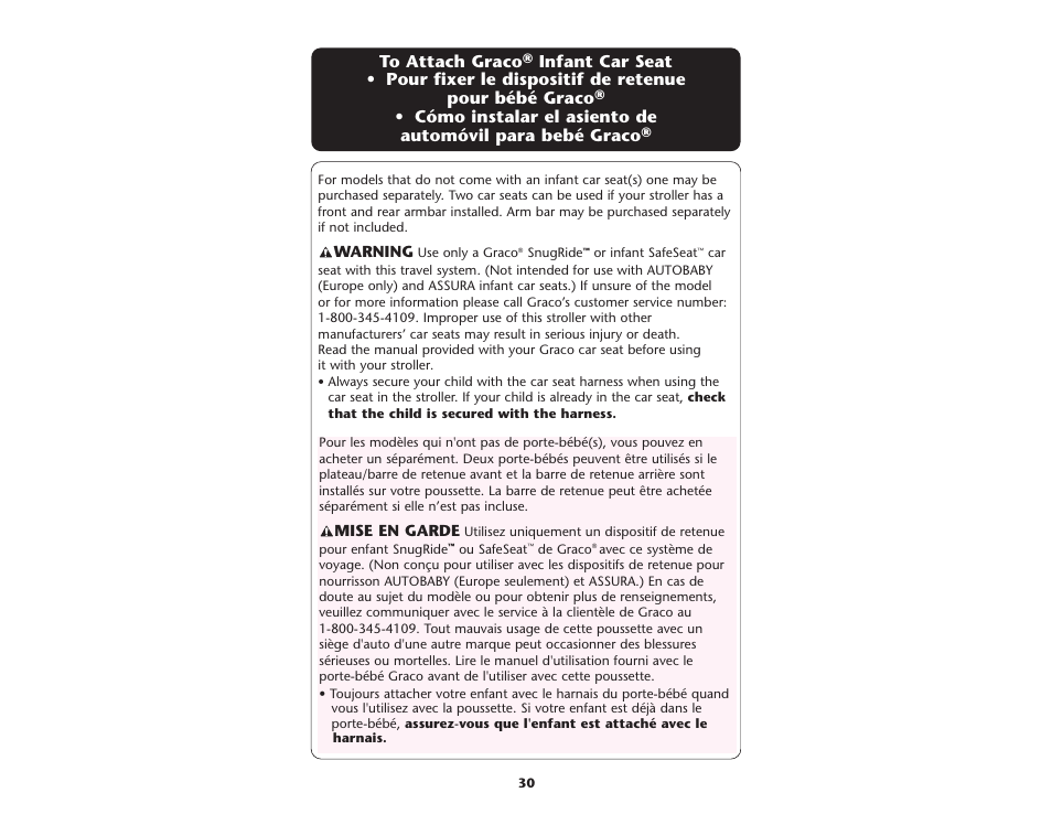 Mise en garde, Warning | Graco ISPA109AC User Manual | Page 25 / 125