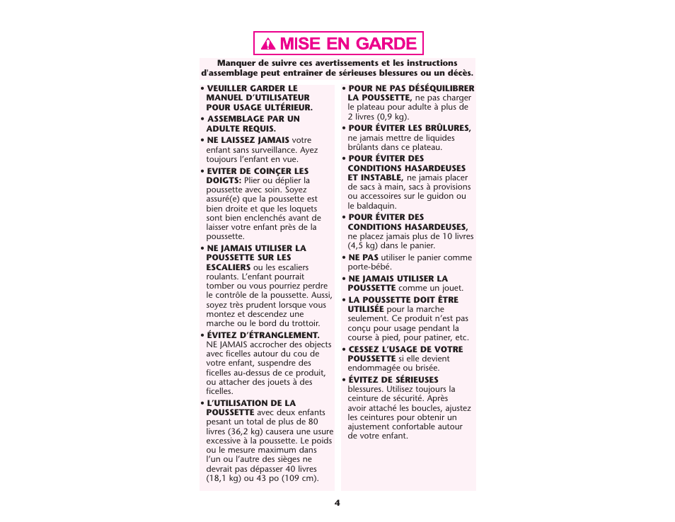 Graco ISPA109AC User Manual | Page 4 / 125