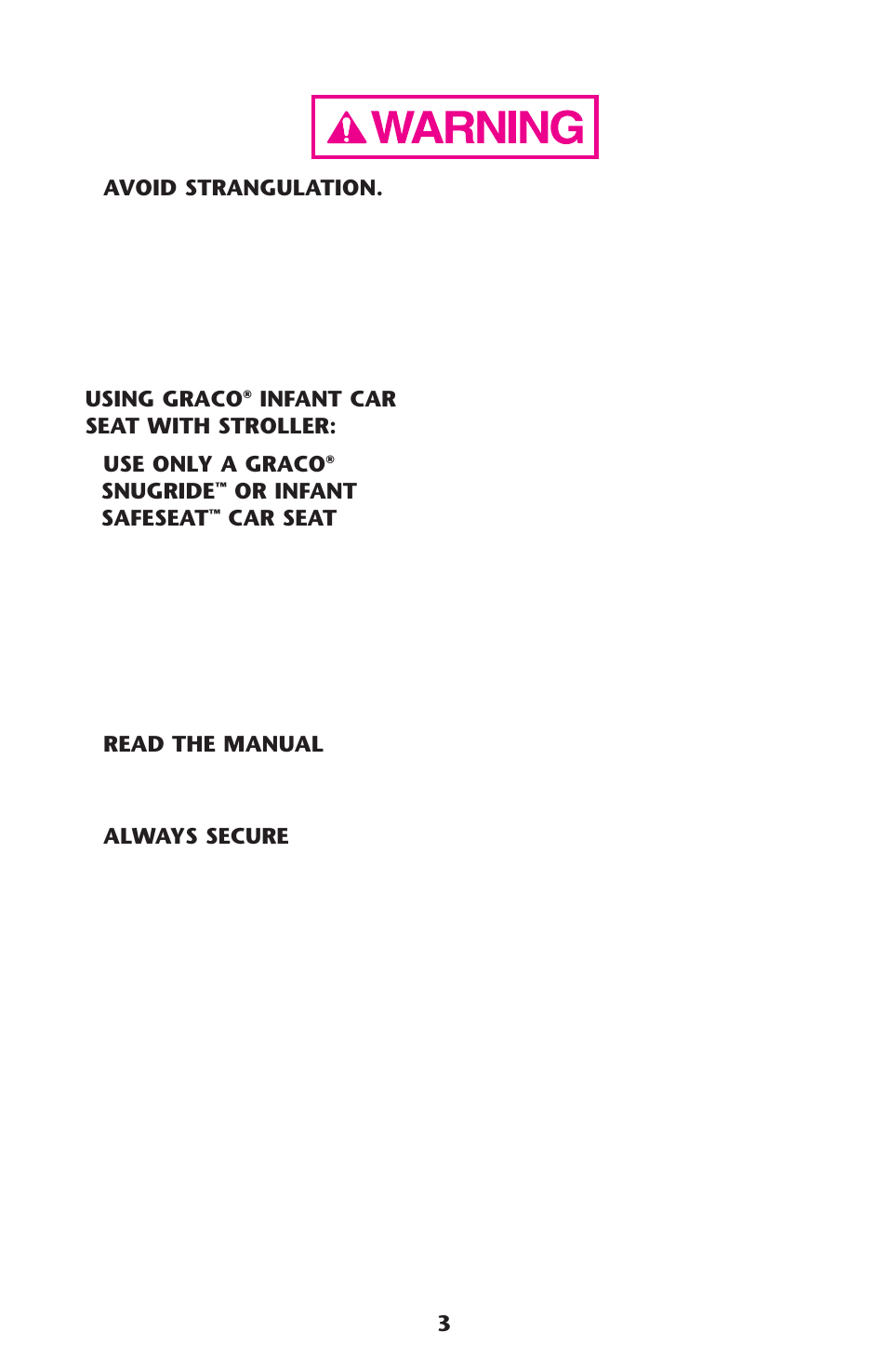 Graco AlanoTM User Manual | Page 3 / 112