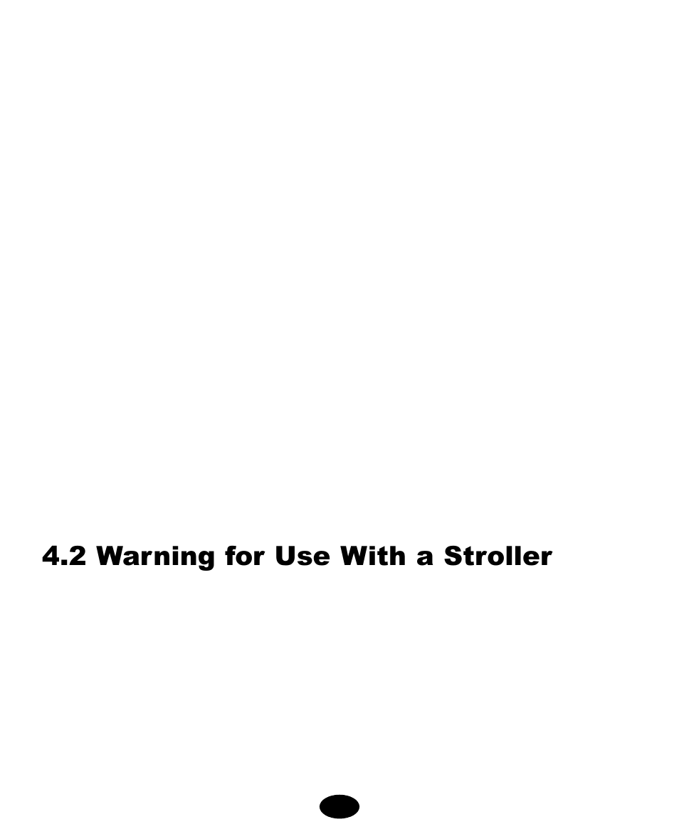 2 warning for use with a stroller | Graco ISPA060AA User Manual | Page 54 / 128