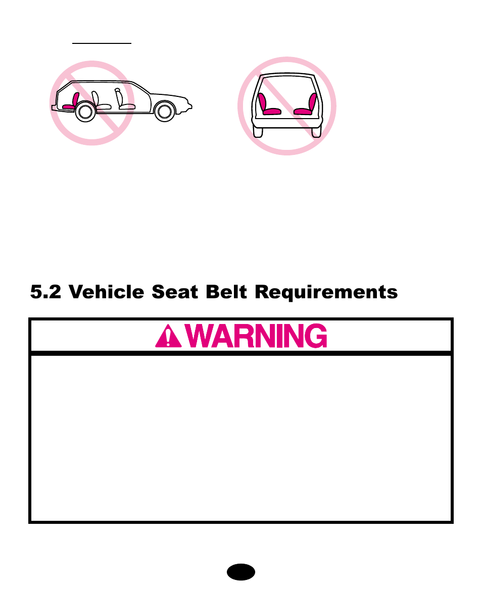 2 vehicle seat belt requirements | Graco ISPA060AA User Manual | Page 58 / 128