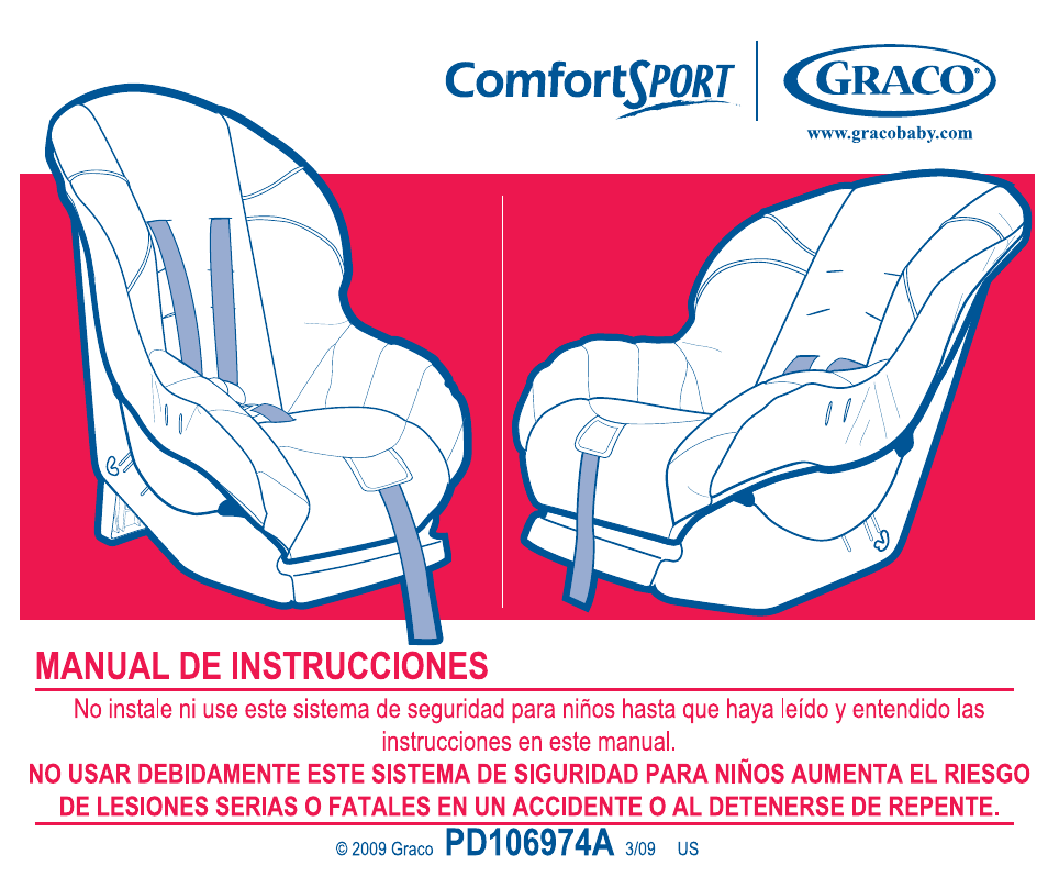 Graco ComfortSport PD106974A User Manual | Page 49 / 96