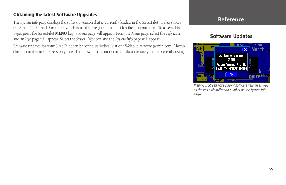 Obtaining the latest software upgrades | Garmin StreetPilot 2650 User Manual | Page 65 / 95