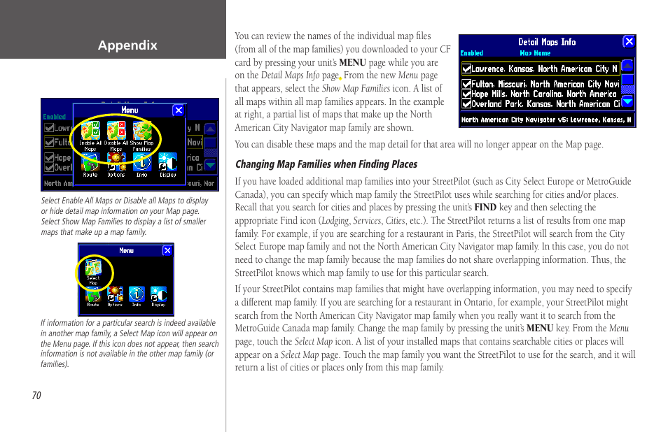 Appendix | Garmin StreetPilot 2650 User Manual | Page 80 / 95