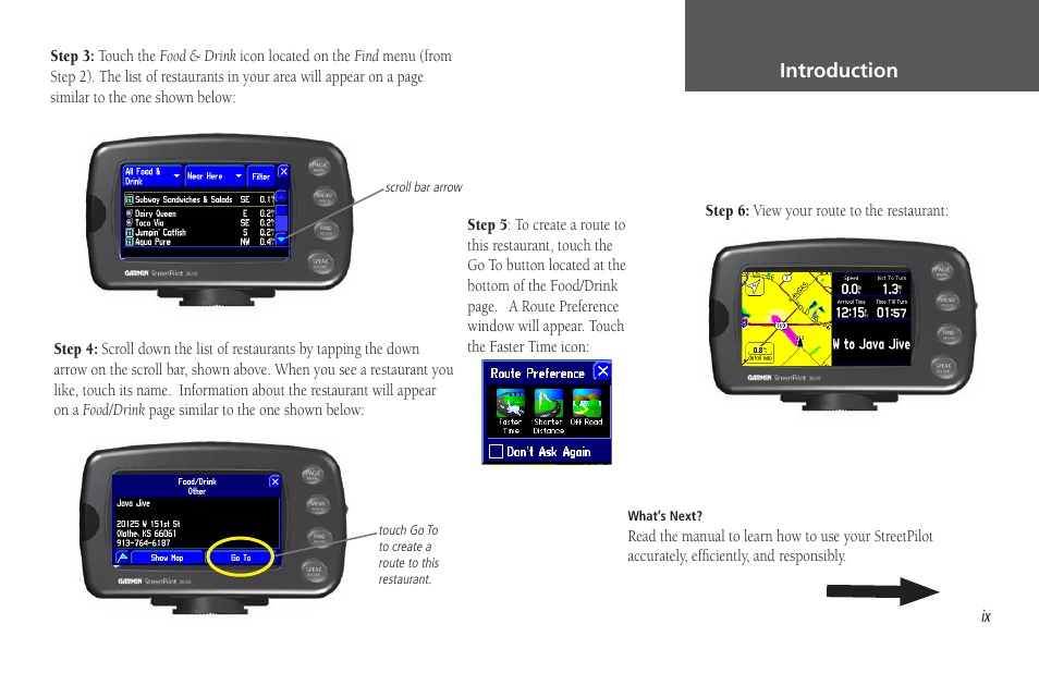 Introduction | Garmin StreetPilot 2650 User Manual | Page 9 / 95