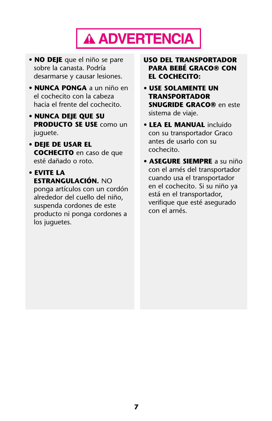 Graco ISPA144AA User Manual | Page 7 / 121