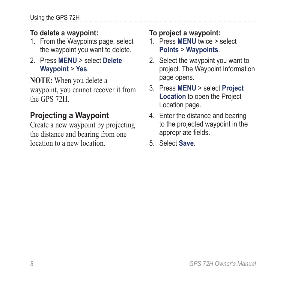 Garmin GPS 72H User Manual | Page 14 / 56