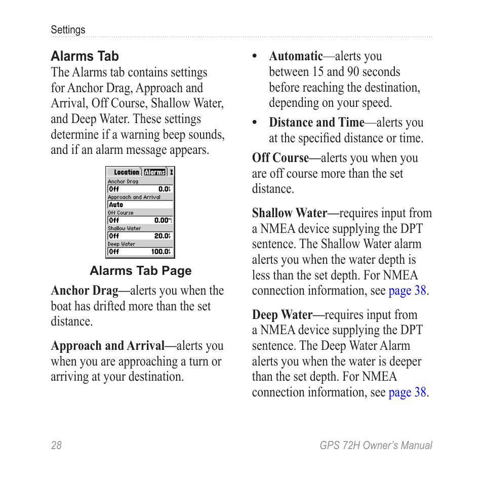 Garmin GPS 72H User Manual | Page 34 / 56