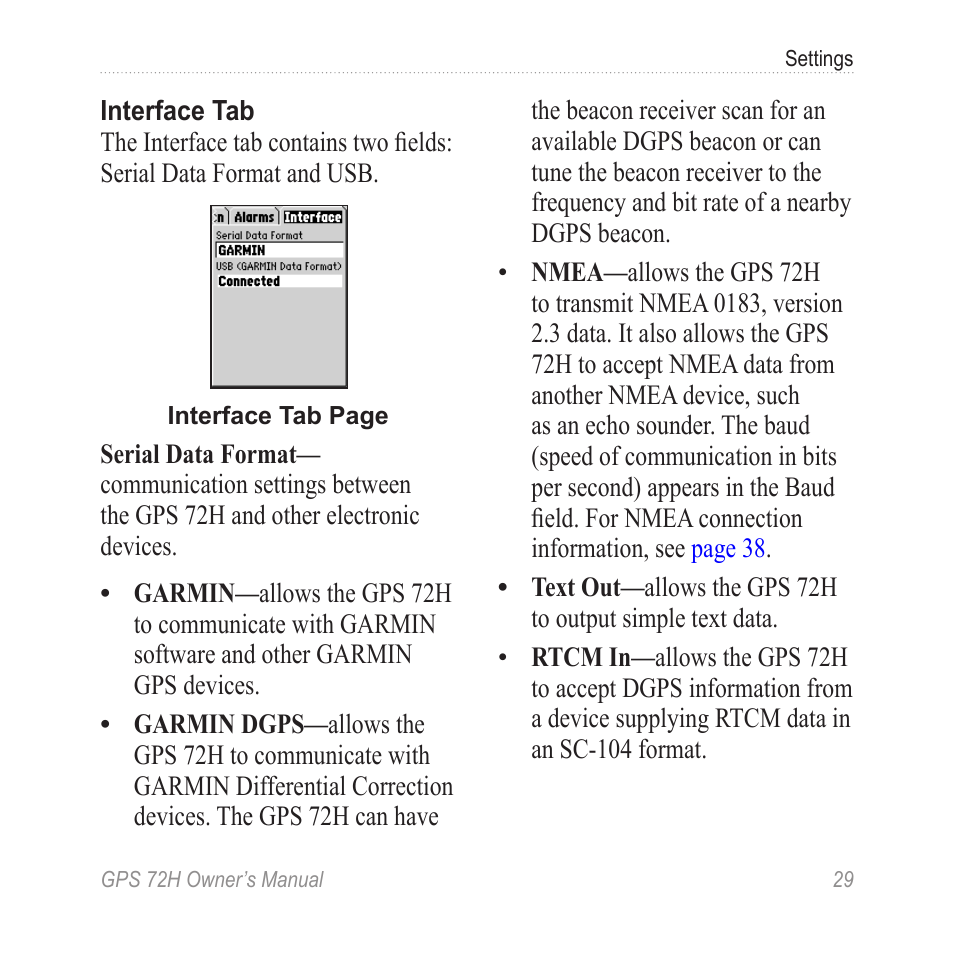 Garmin GPS 72H User Manual | Page 35 / 56