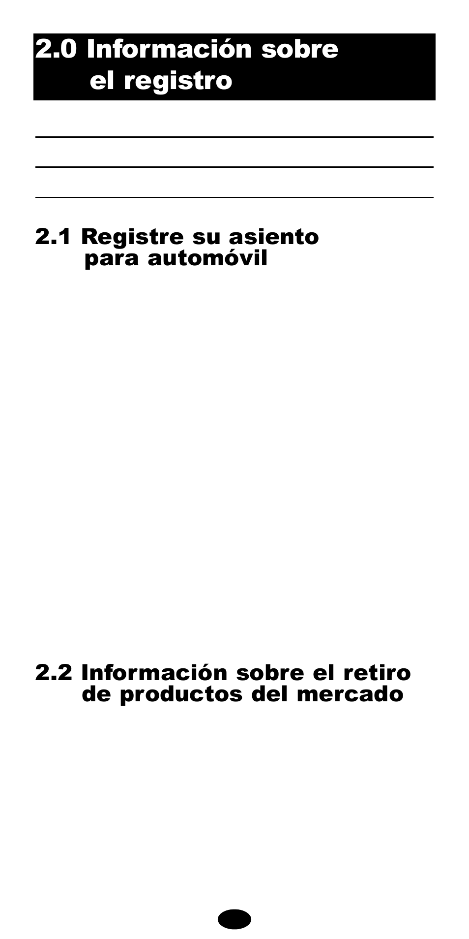 0 información sobre el registro, 1 registre su asiento para automóvil | Graco 8487 User Manual | Page 45 / 83