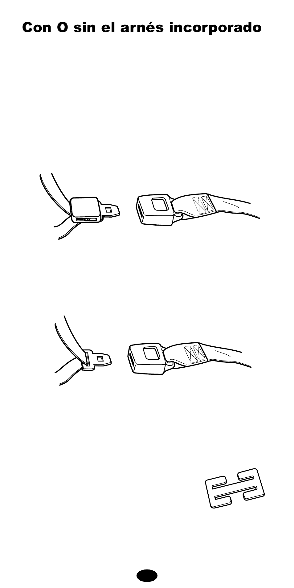 Con o sin el arnés incorporado | Graco 8487 User Manual | Page 56 / 83