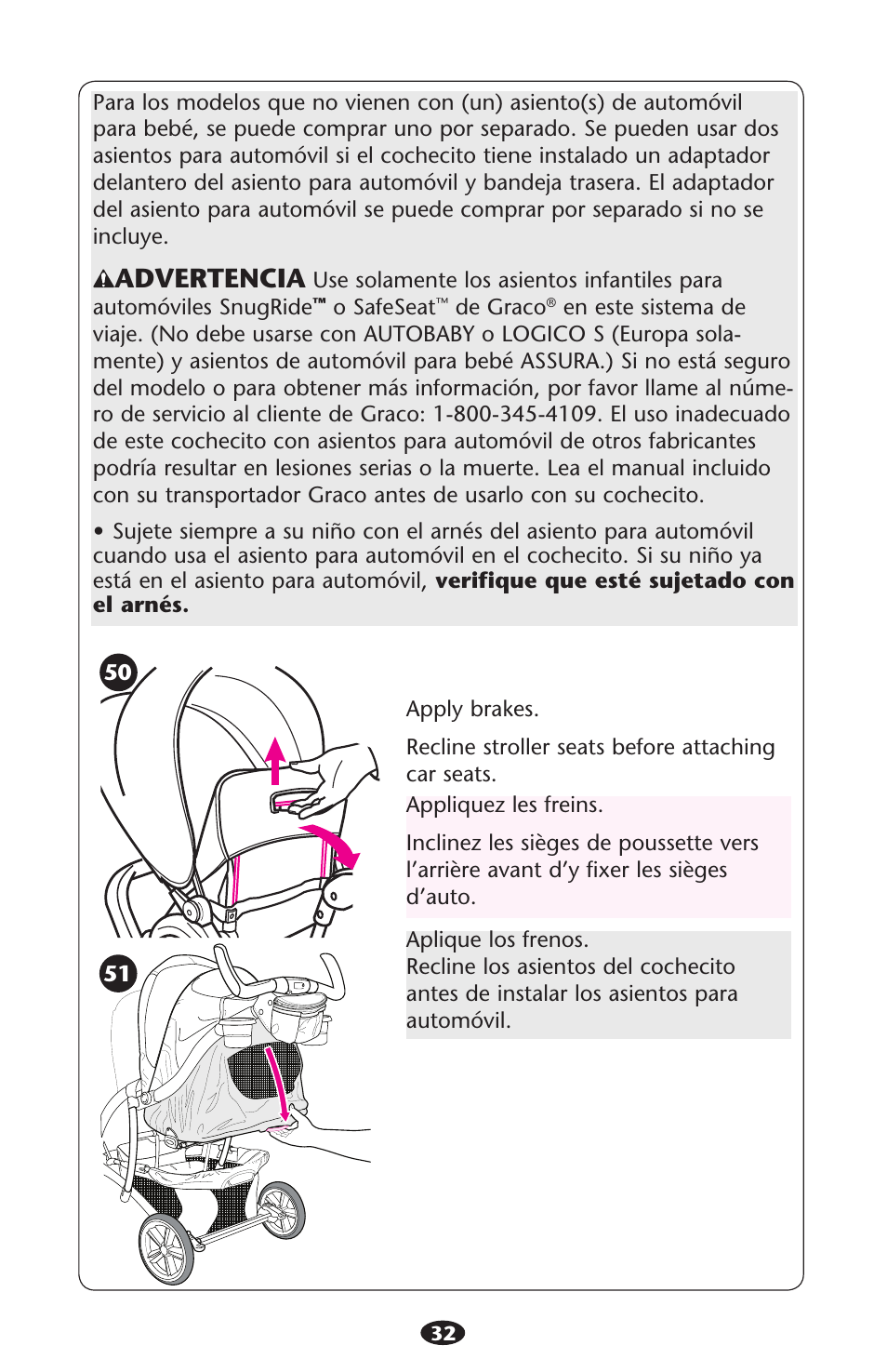 Advertencia | Graco ISPA216AB User Manual | Page 32 / 40