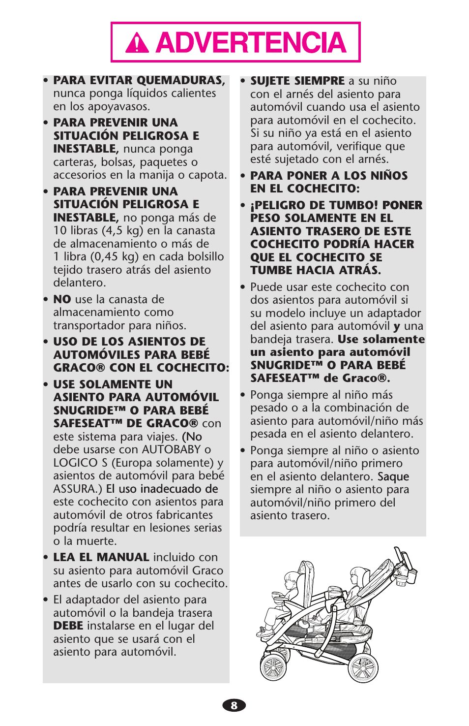 Graco ISPA216AB User Manual | Page 8 / 40