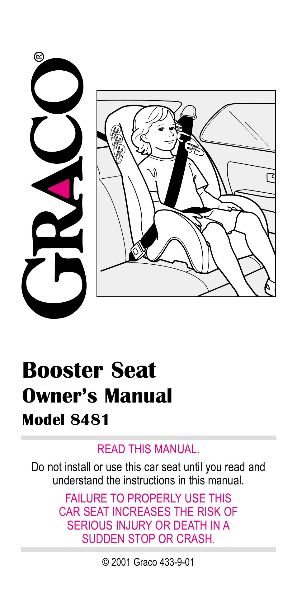 Graco 8481 User Manual | 20 pages