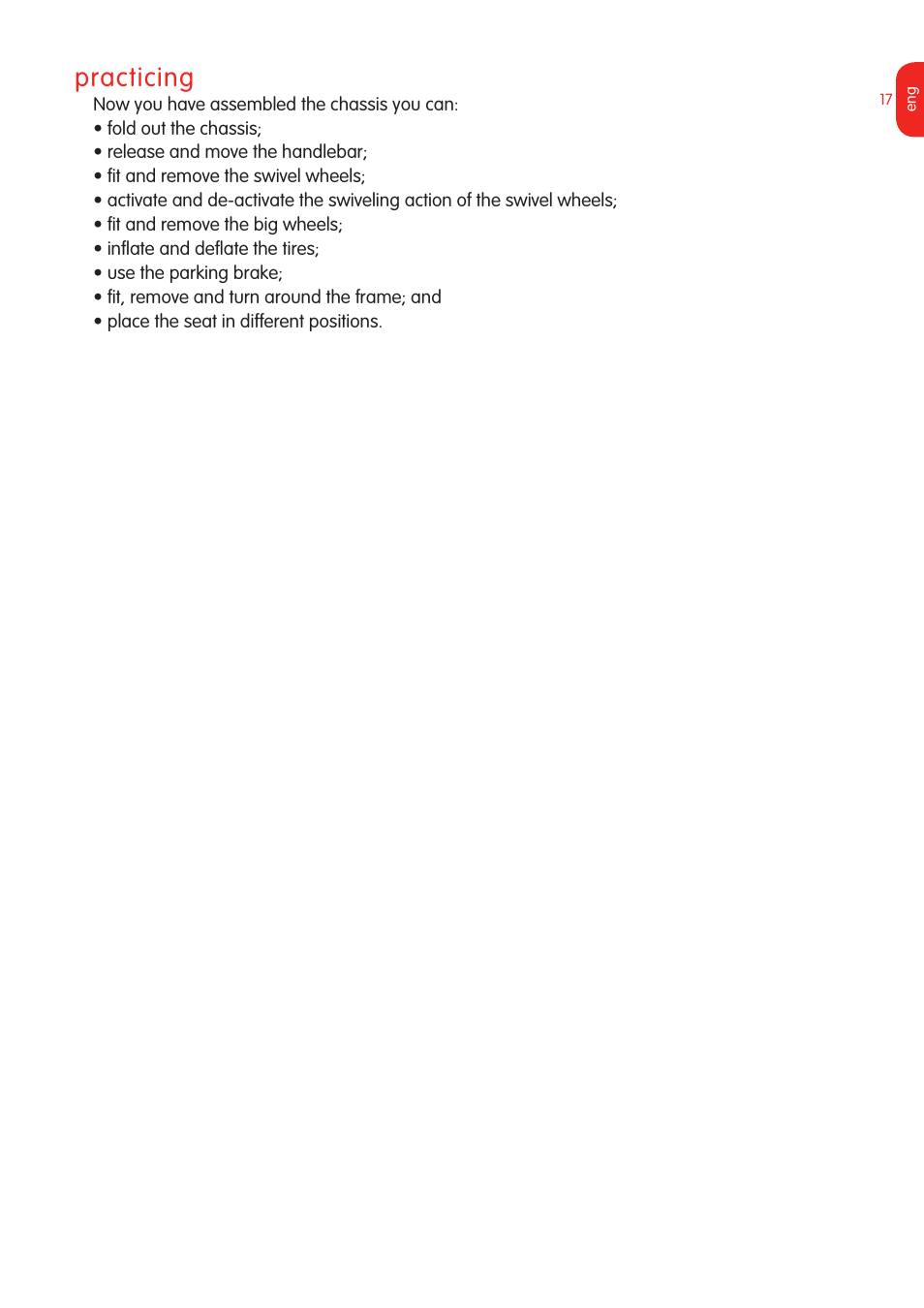 Practicing | Graco Bugaboo Stroller User Manual | Page 19 / 42