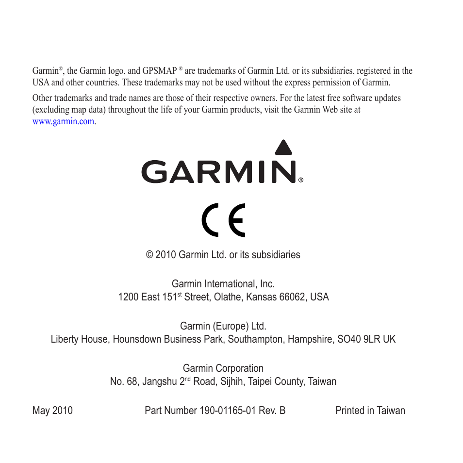 Garmin GPSMAP ® 78 series User Manual | Page 12 / 12