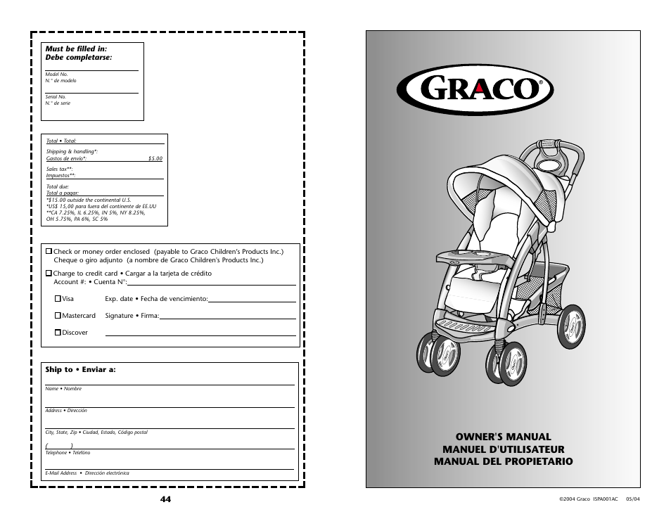 Graco ISPA001AC User Manual | Page 44 / 44