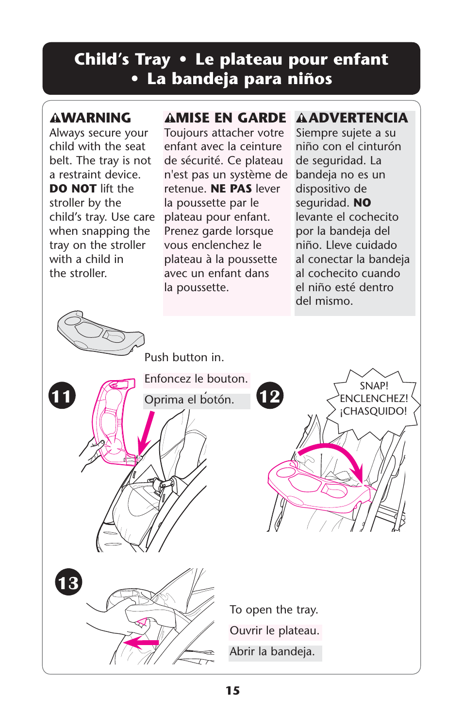 Hilds s | Graco Quattro Tour Sport 1752033 User Manual | Page 15 / 136