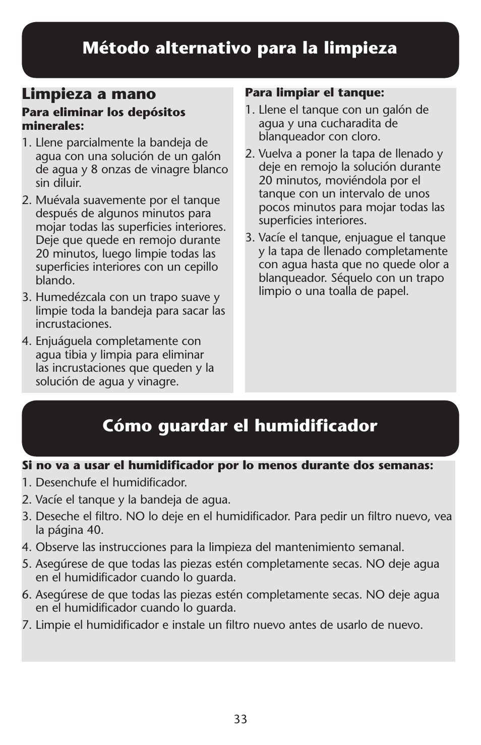 Limpieza a mano | Graco ISPD023AB User Manual | Page 33 / 40