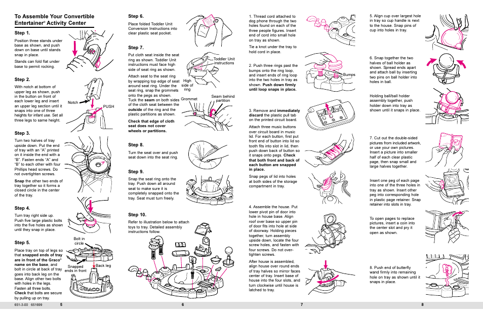 Activity center | Graco 4650 User Manual | Page 3 / 7