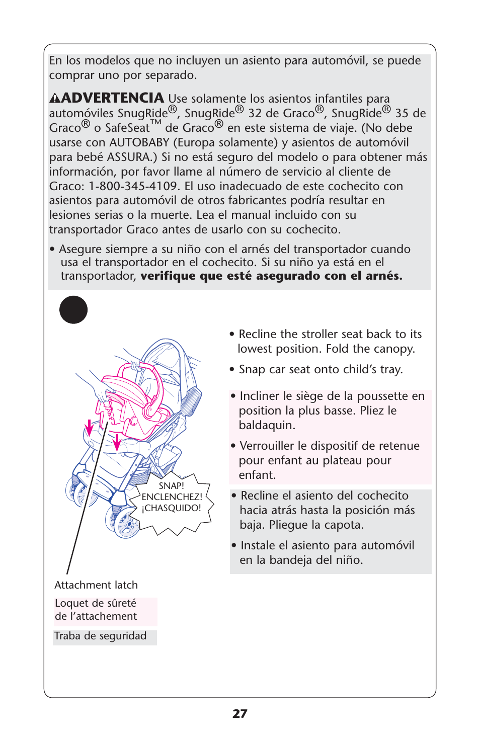 Graco 1763285 User Manual | Page 27 / 32