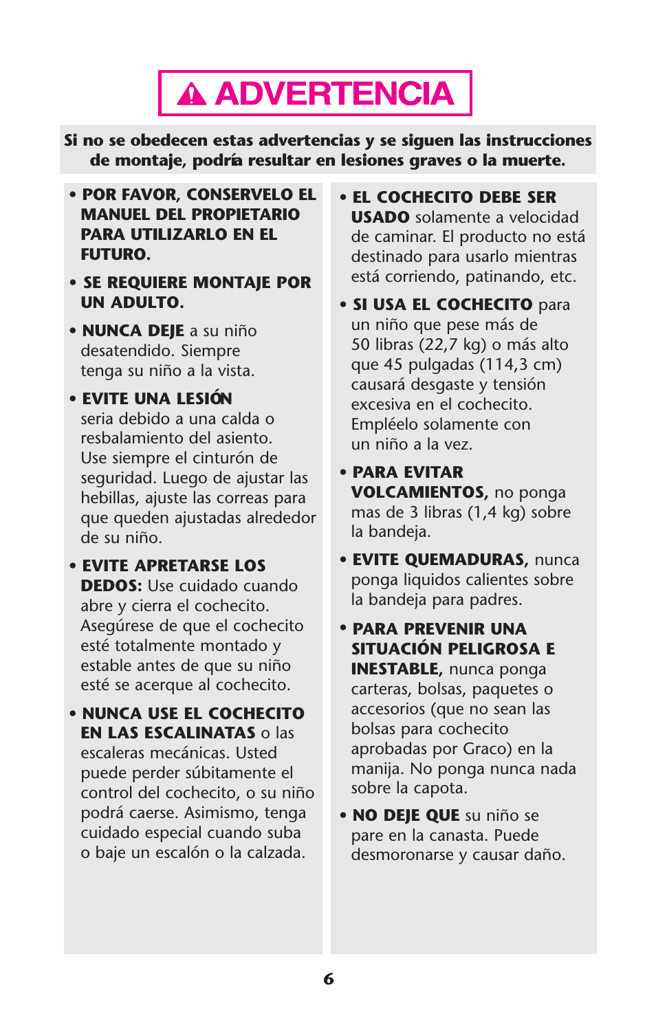 Graco 1763285 User Manual | Page 6 / 32