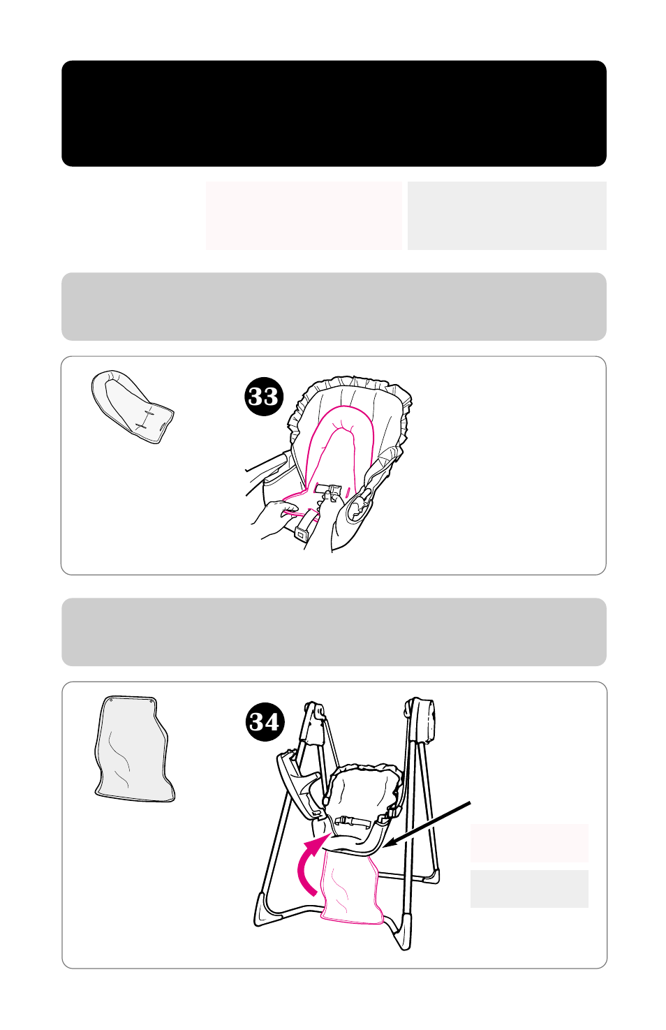 Blanket • couverture • manta | Graco Swing Set User Manual | Page 32 / 45