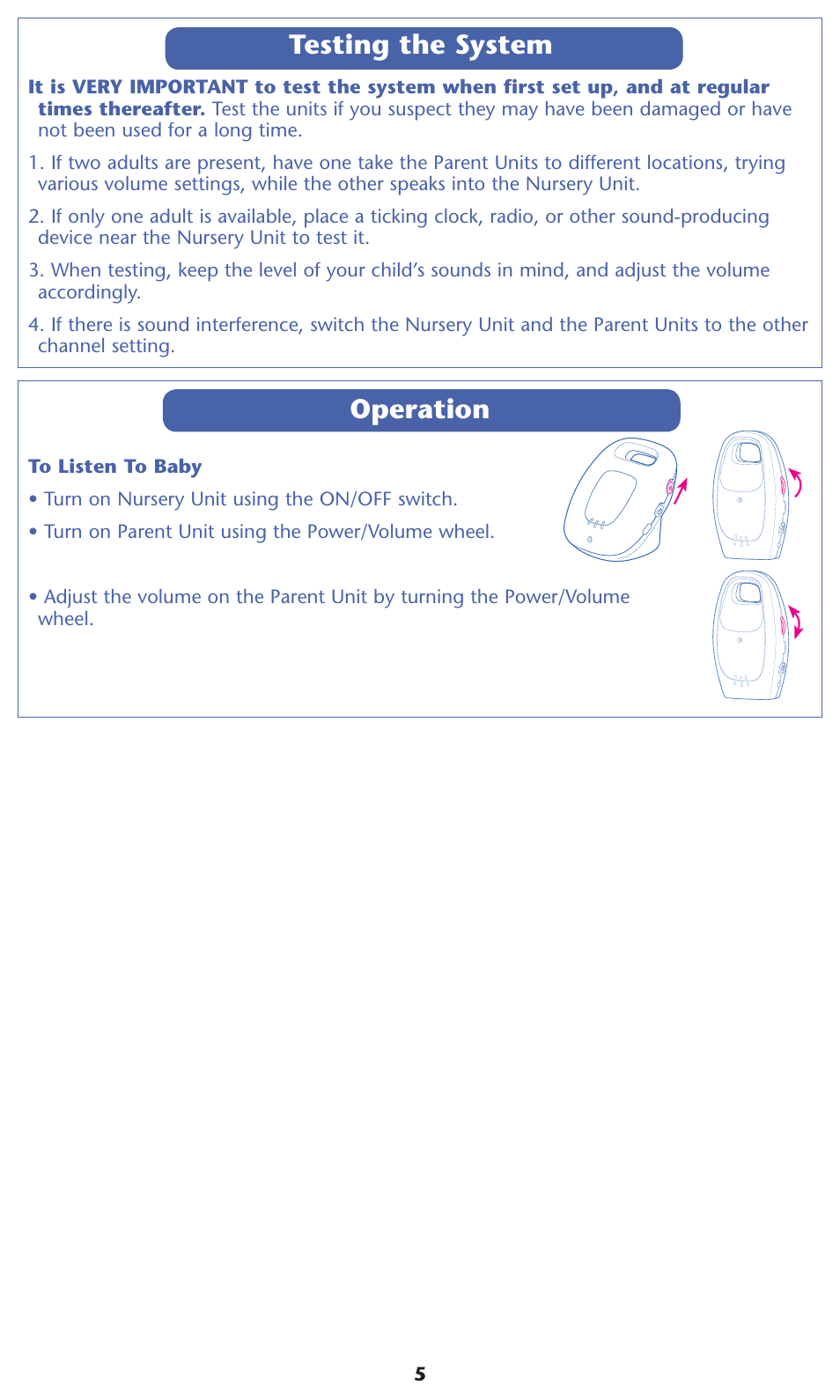 Operation, Testing the system | Graco 2L00 User Manual | Page 5 / 12