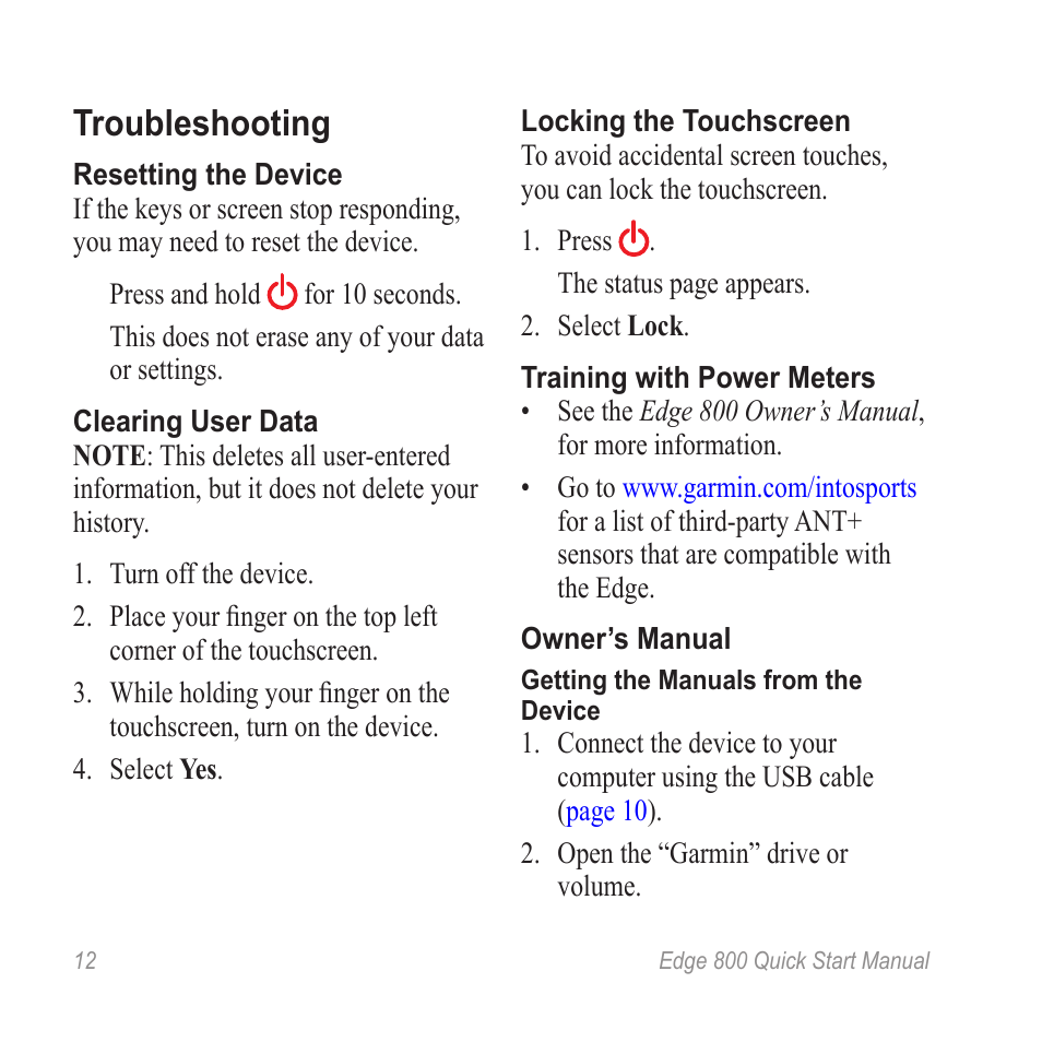 Troubleshooting | Graco 800 User Manual | Page 14 / 16