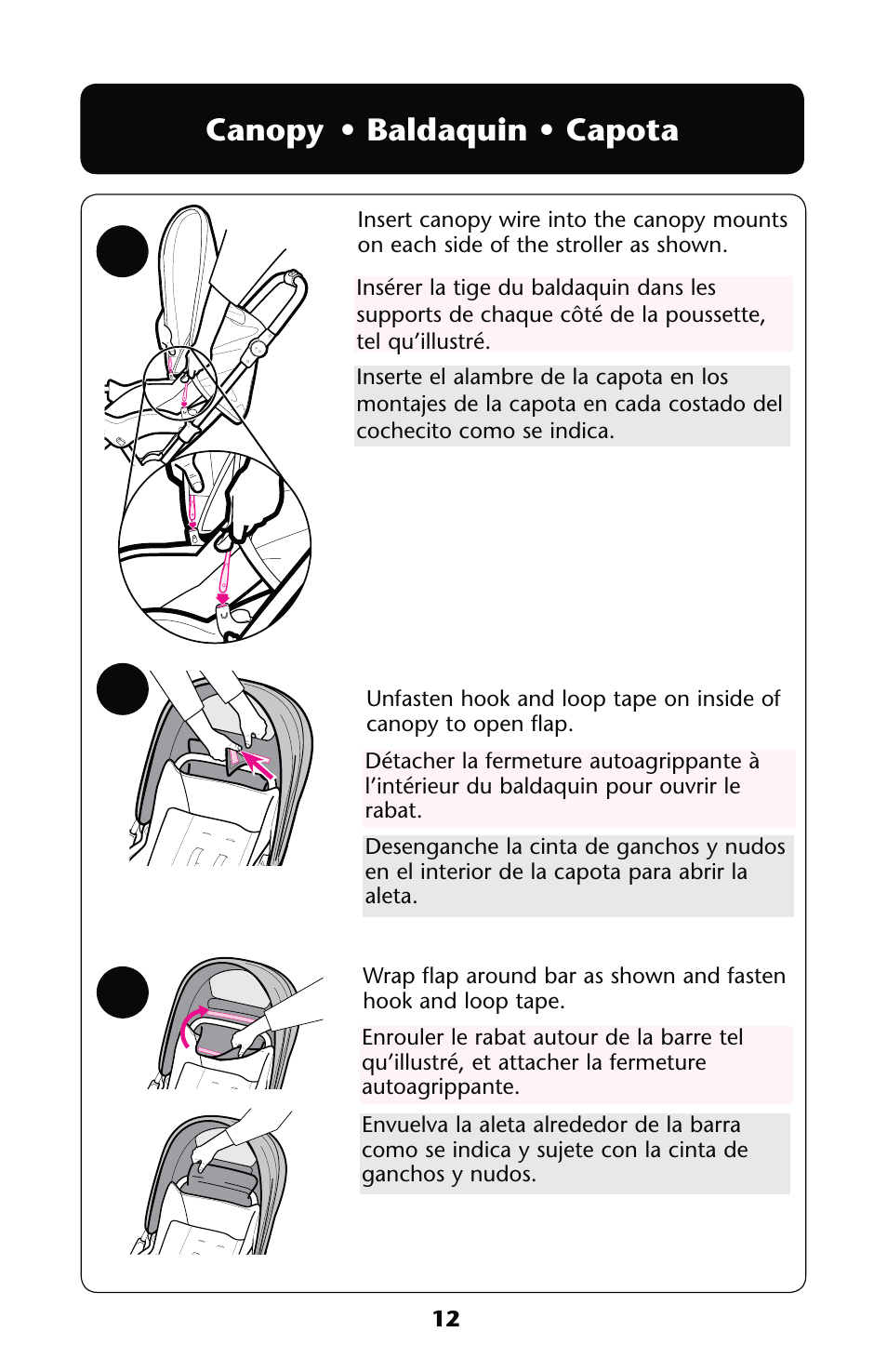 Anopy | Graco 1763442 User Manual | Page 12 / 40