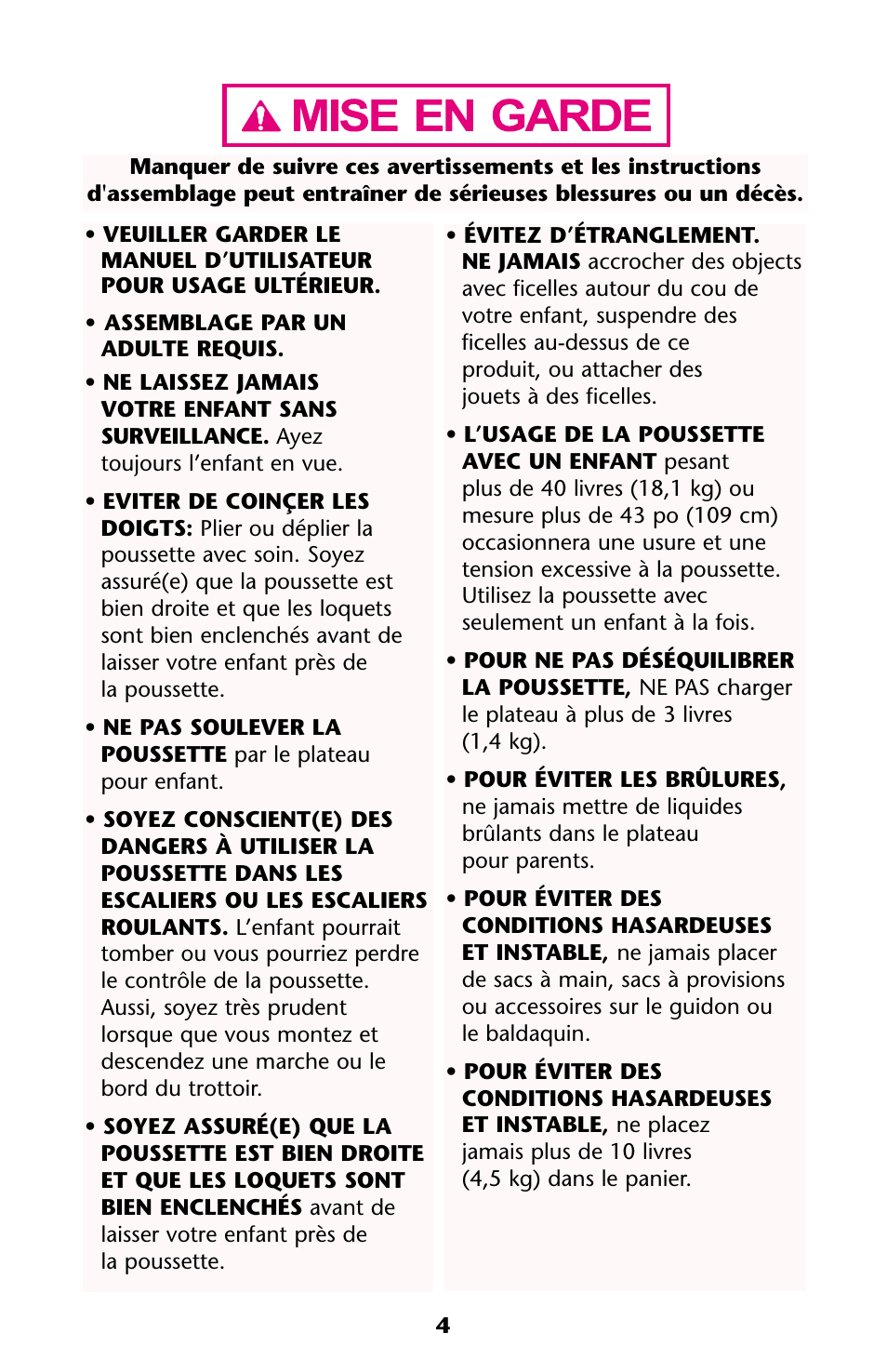 Graco ISPA108AA User Manual | Page 4 / 140