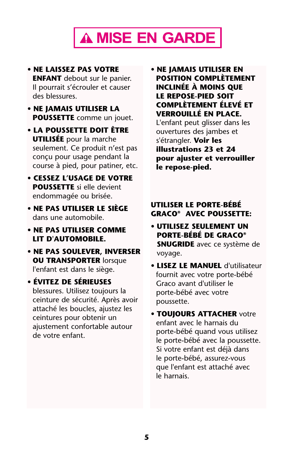 Graco ISPA108AA User Manual | Page 5 / 140