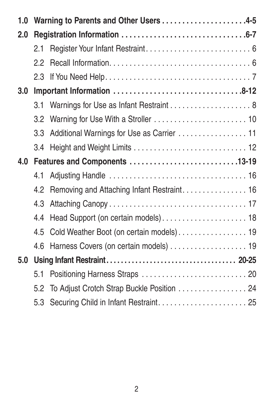 Graco SNUGRIDE 30 PD115793C User Manual | Page 2 / 88