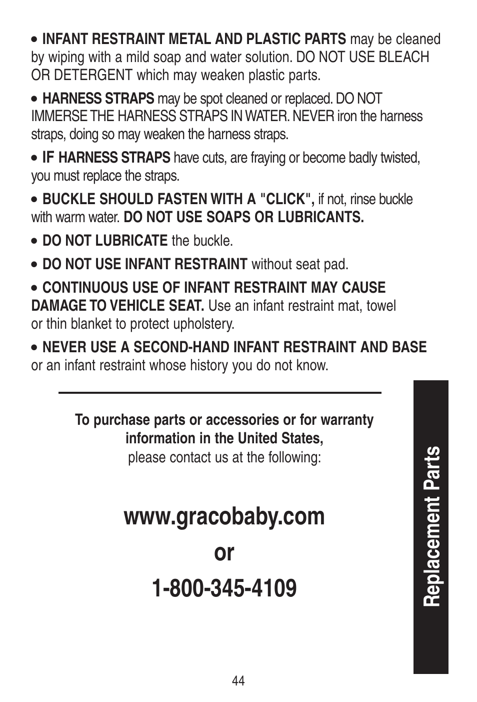 Graco SNUGRIDE 30 PD115793C User Manual | Page 44 / 88