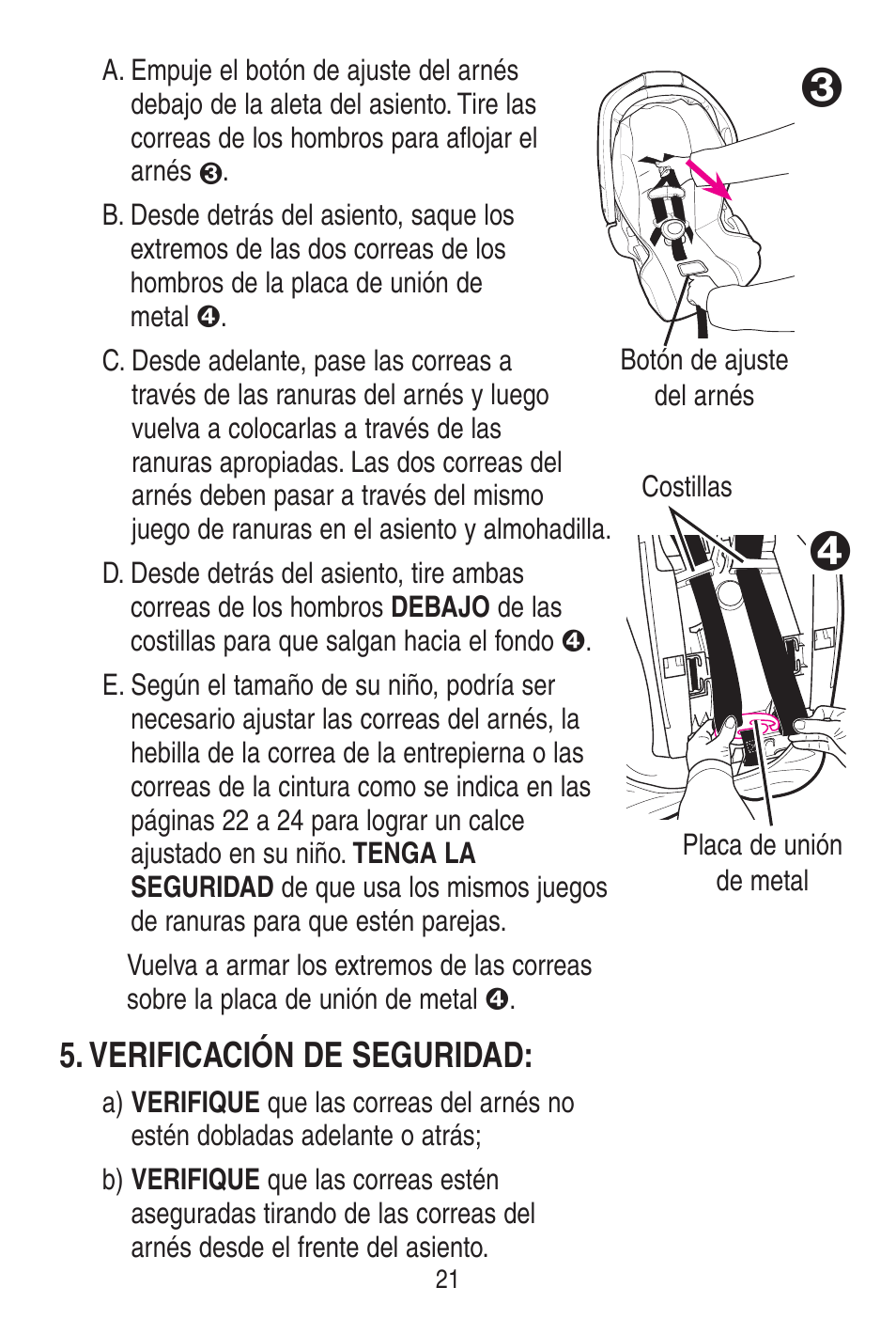 Verificación de seguridad | Graco SNUGRIDE 30 PD115793C User Manual | Page 65 / 88