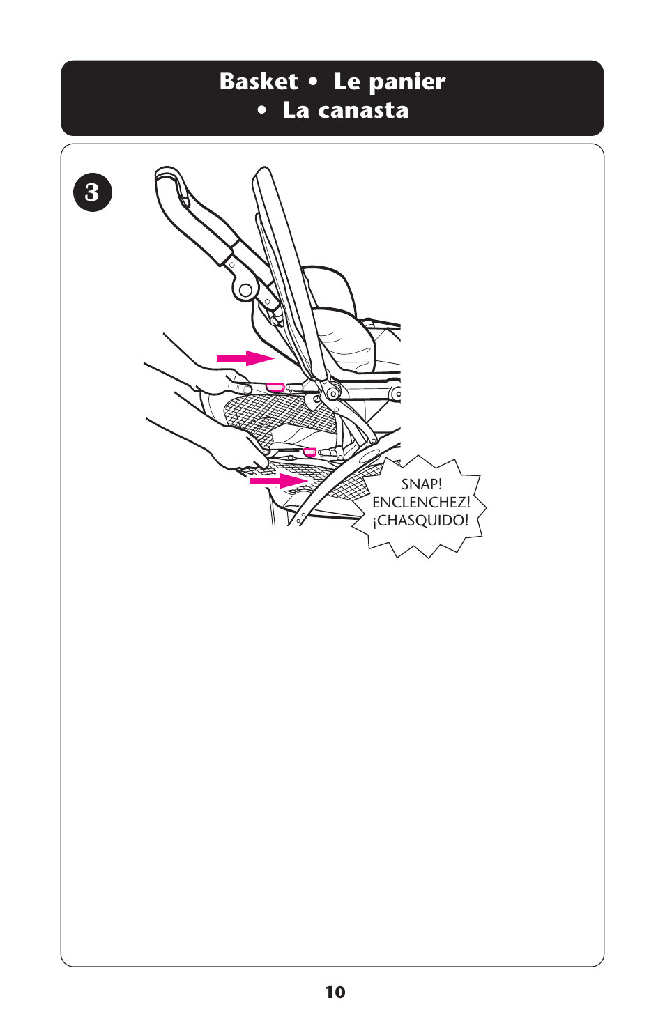 Basket • le panier • la canasta | Graco ISPA135AB User Manual | Page 10 / 161