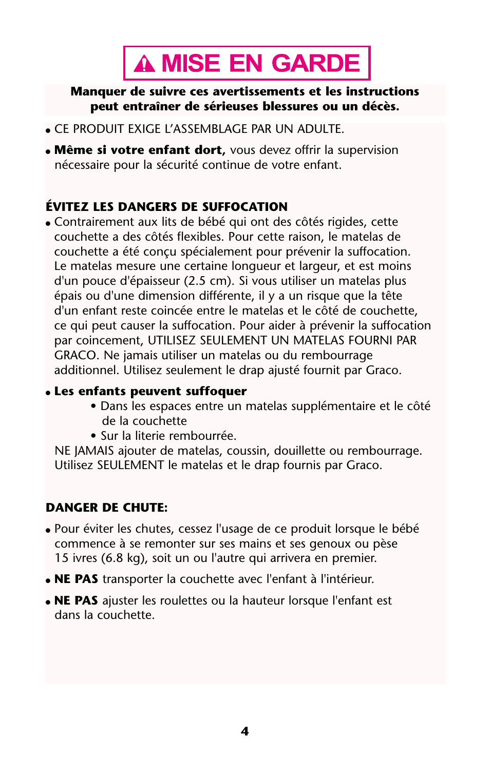 Graco ISPJ002AB User Manual | Page 4 / 44