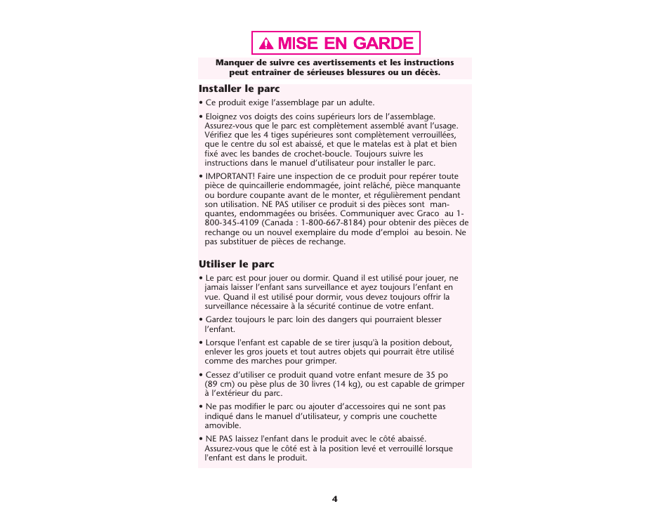 Graco ISPP045AD User Manual | Page 4 / 40