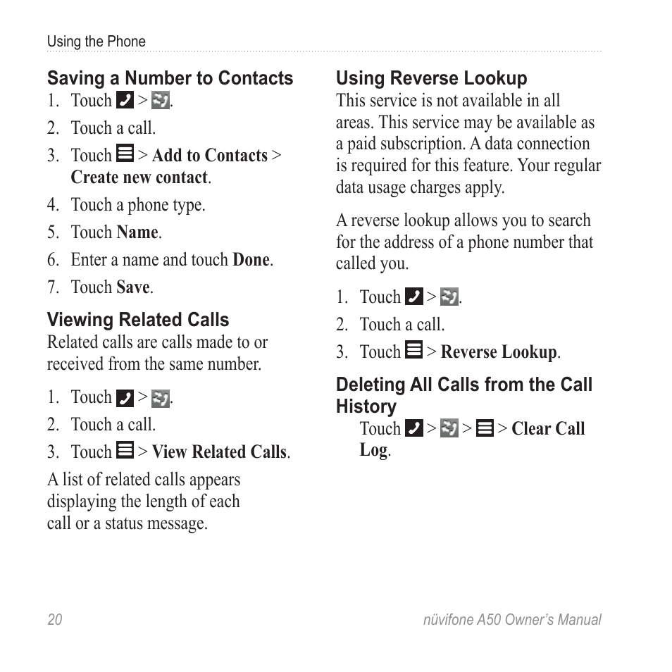 Graco NUVIFONE A50 User Manual | Page 28 / 136