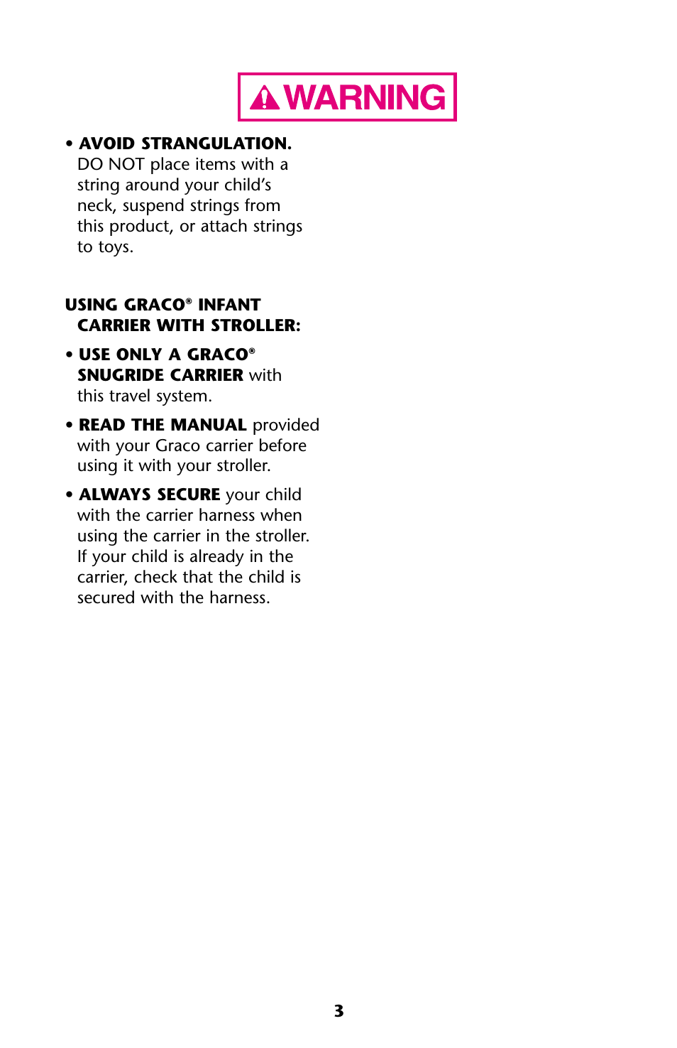 Graco ISPA113AA User Manual | Page 3 / 120