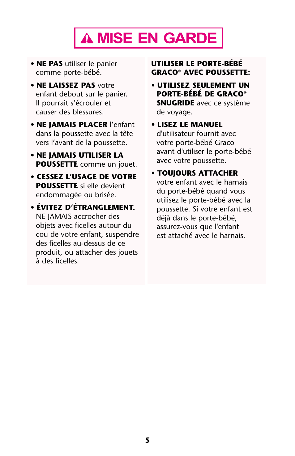Graco ISPA113AA User Manual | Page 5 / 120