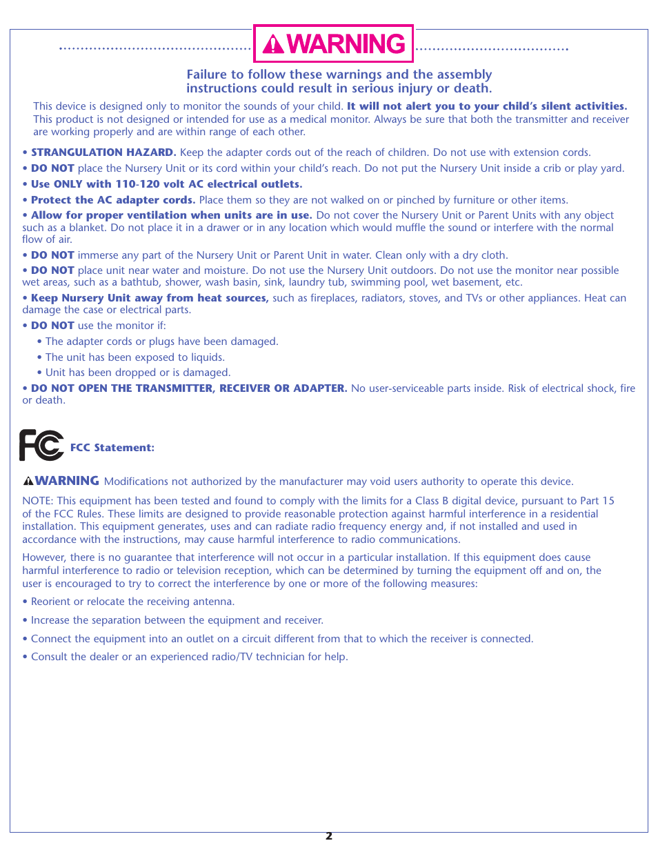 Graco RESPOND 2M06 User Manual | Page 2 / 16