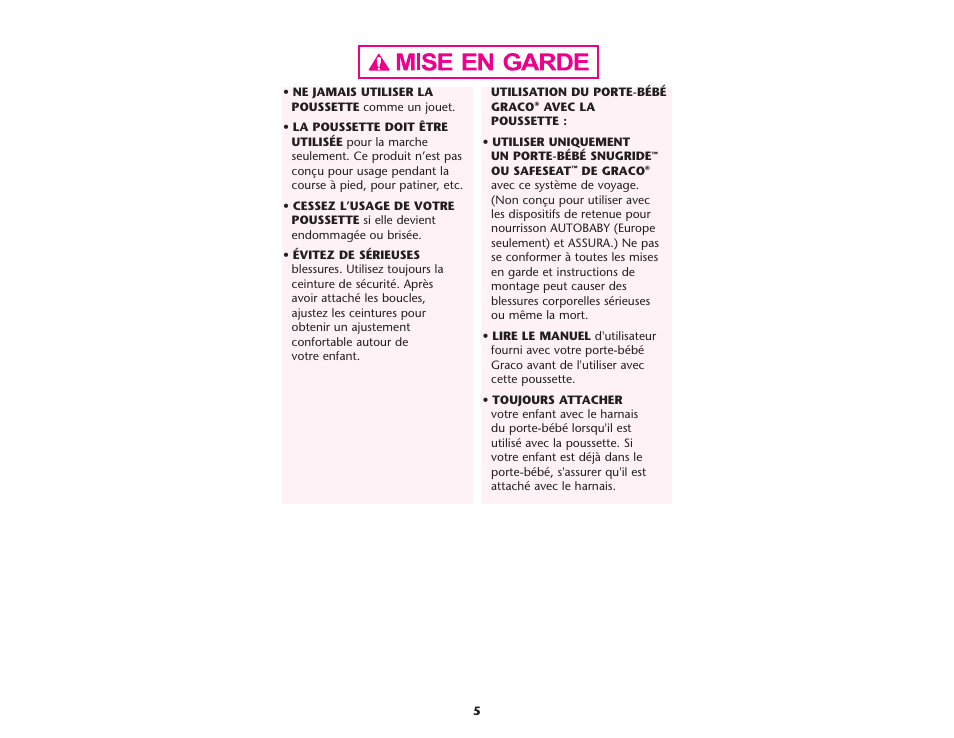 Graco ISPA081AC User Manual | Page 5 / 129