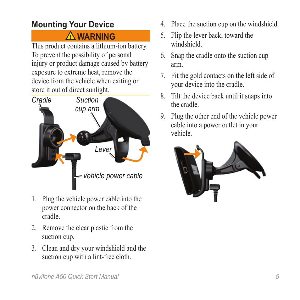 Graco A50 User Manual | Page 5 / 20