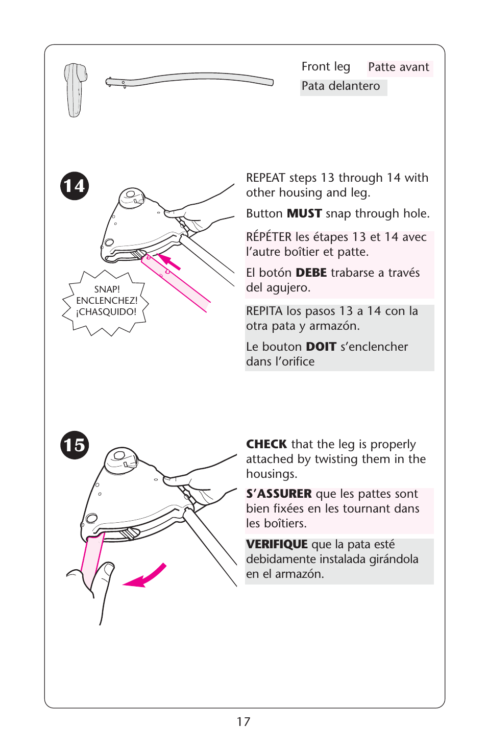 Graco PD107647A User Manual | Page 17 / 52
